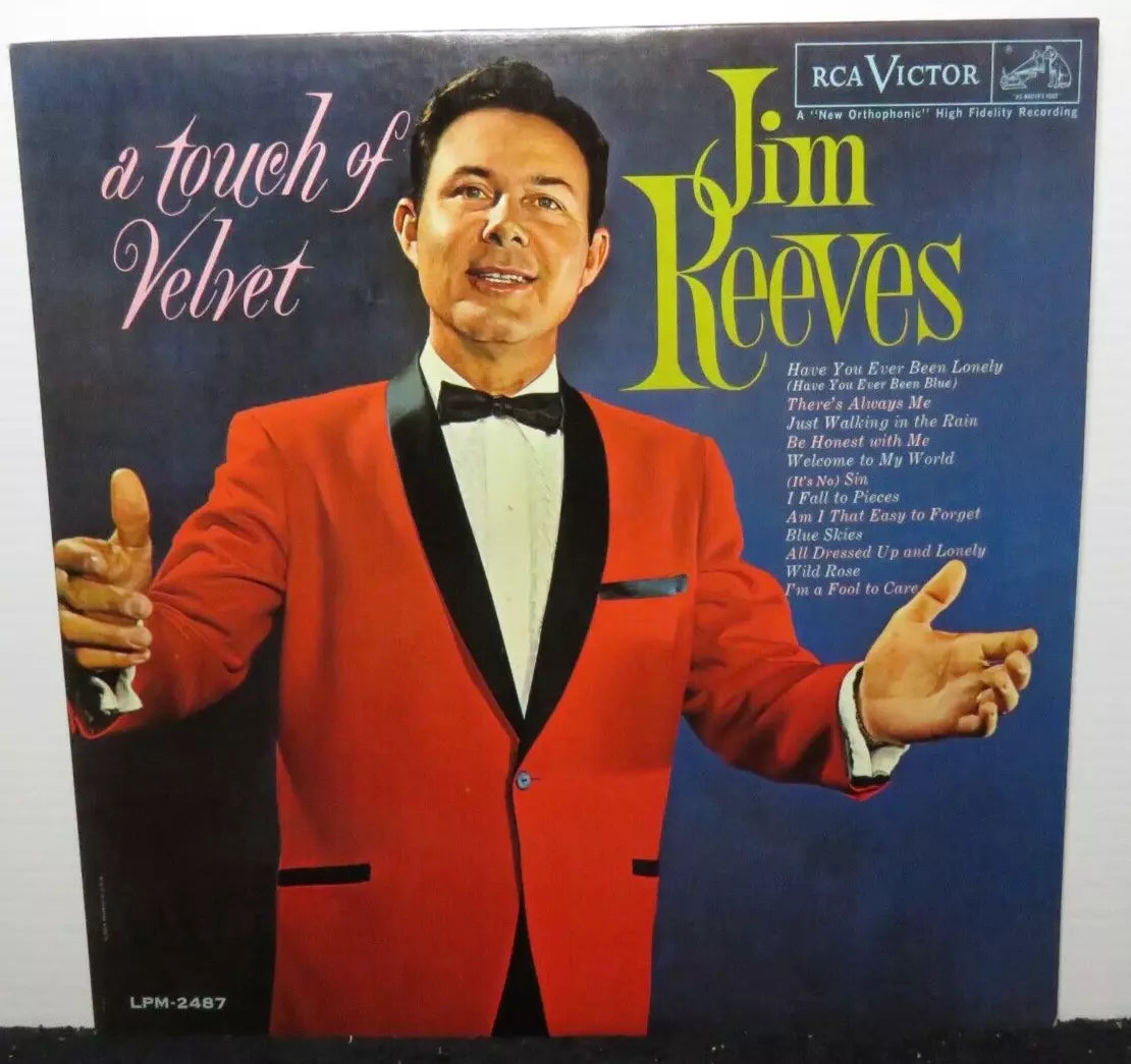 JIM REEVES A TOUCH OF VELVET (VG) LPM-2487 LP VINYL RECORD