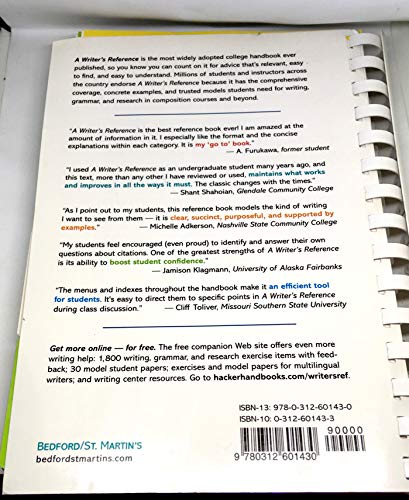 A Writer's Reference 7th Edition