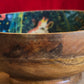 Jungle scene mango wood bowl, India